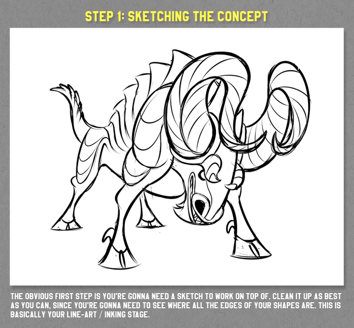 700x649 Creature Monster Dragon Bull Tutorial Original Art Artists - Dragon Drawing Tumblr