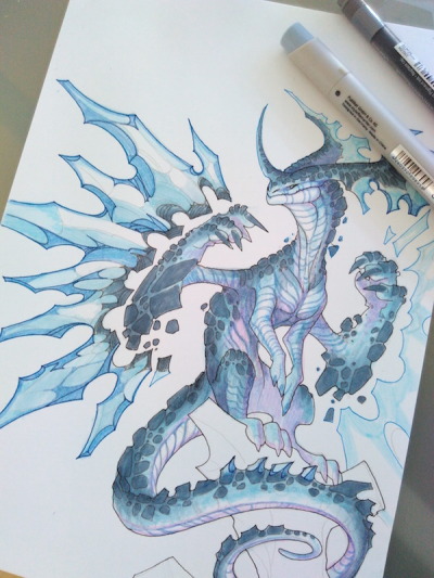 400x533 Crystal Dragon Tumblr - Dragon Drawing Tumblr