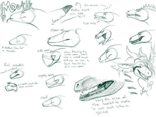 604x453 Mythical Creatures - Dragon Drawing Tutorial