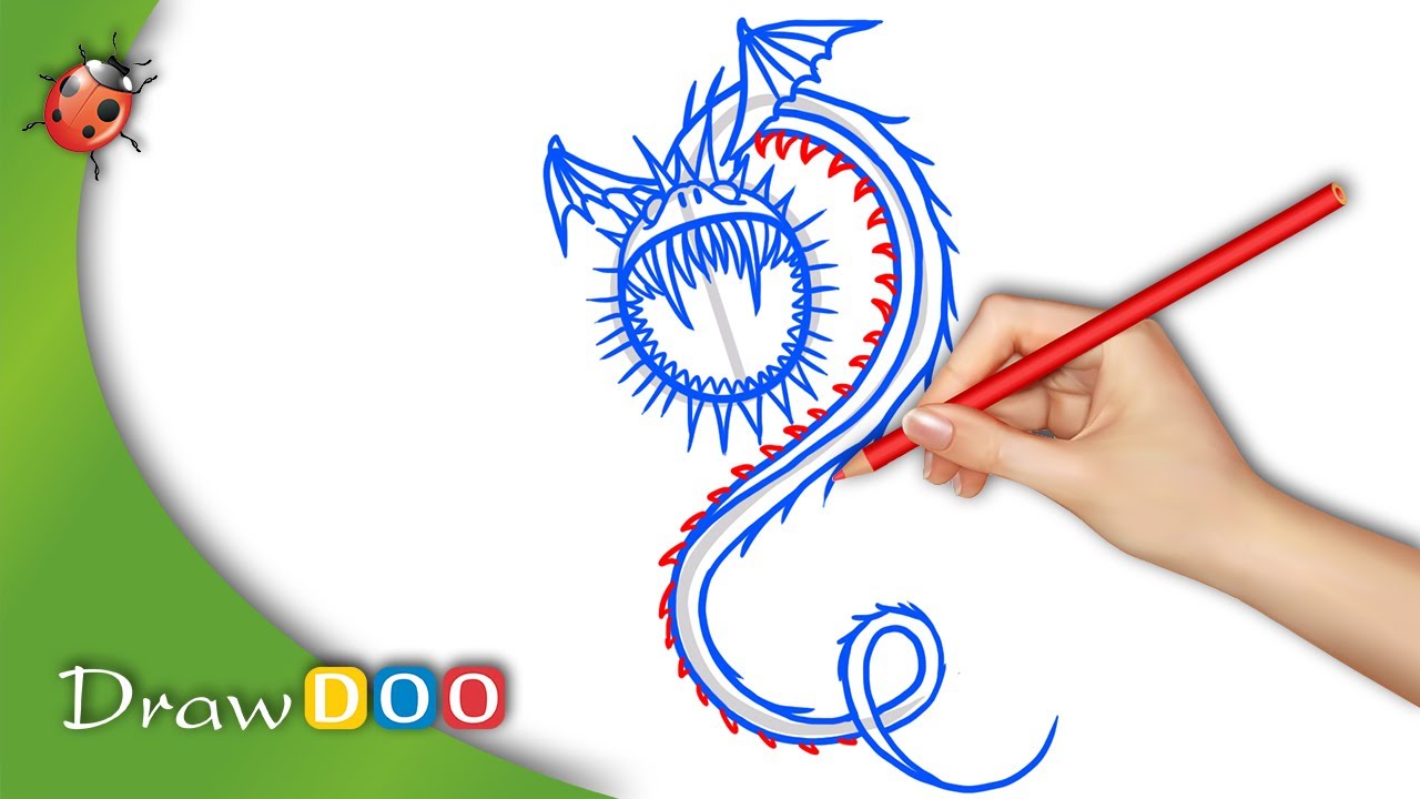 1280x720 Whispering Death Dragon From Dragons Drawing Tutorial - Dragon Drawing Tutorial
