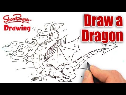 480x360 How To Draw A Welsh Dragon Shoo Rayner Author - Dragon Drawing Website