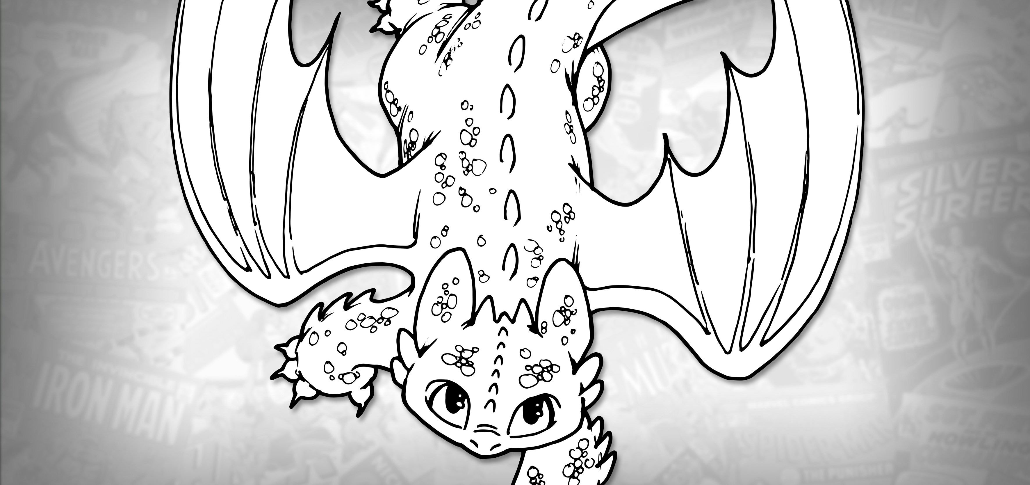 3542x1667 How To Train Your Dragon Archives Draw It, Too! - Dragon Drawing Website