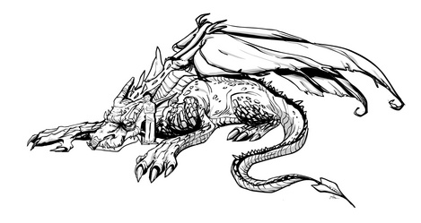 469x249 Diego's Dragon, Dragons Website, Fantasy Dragons - Dragon Drawing Website