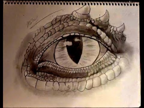 480x360 How To Draw A Dragon Eye Video Time Lapse Best Way To Draw Pencil - Dragon Eye Pencil Drawing