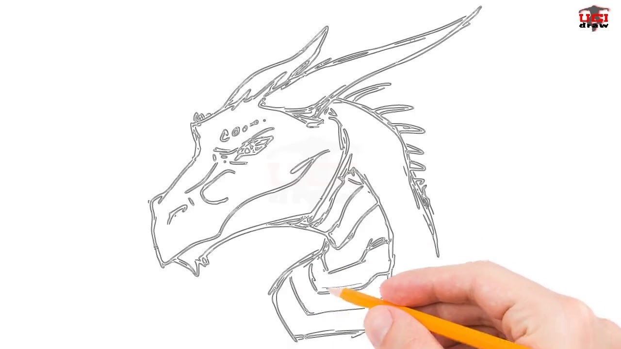 Featured image of post Easy Dragon Drawing Face - Have fun drawing from these 50 selected dragon drawing tutorials.