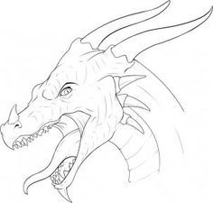 Dragon Face Drawing At Paintingvalley Com Explore Collection Of