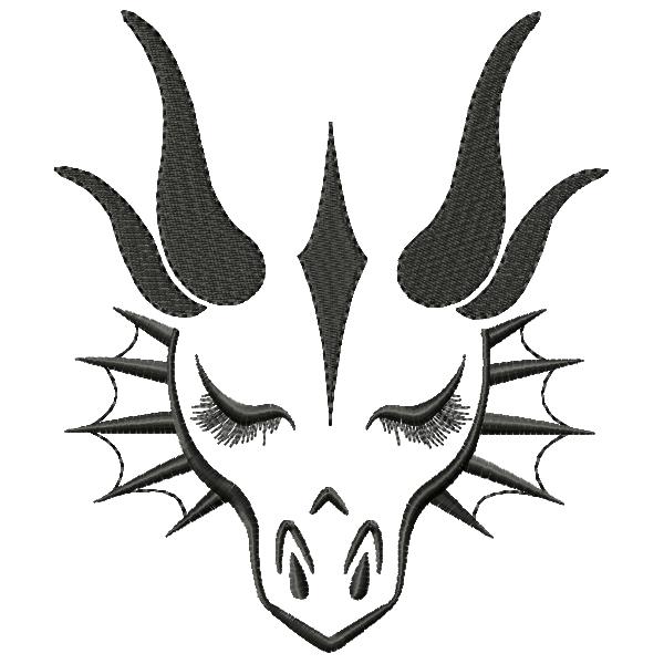 600x600 Dragon Face - Dragon Face Drawing