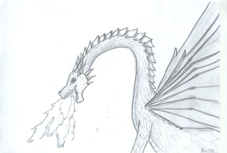 900x606 Clipart Stick Kids Flying On A Dragon - Dragon Fire Drawing