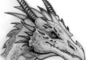 300x210 dragon sketches in pencil flying dragon flying drawing - Dragon Flying Drawing
