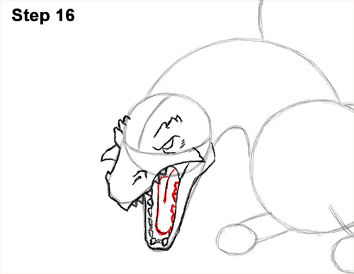 500x386 How To Draw A Dragon - Dragon Flying Drawing