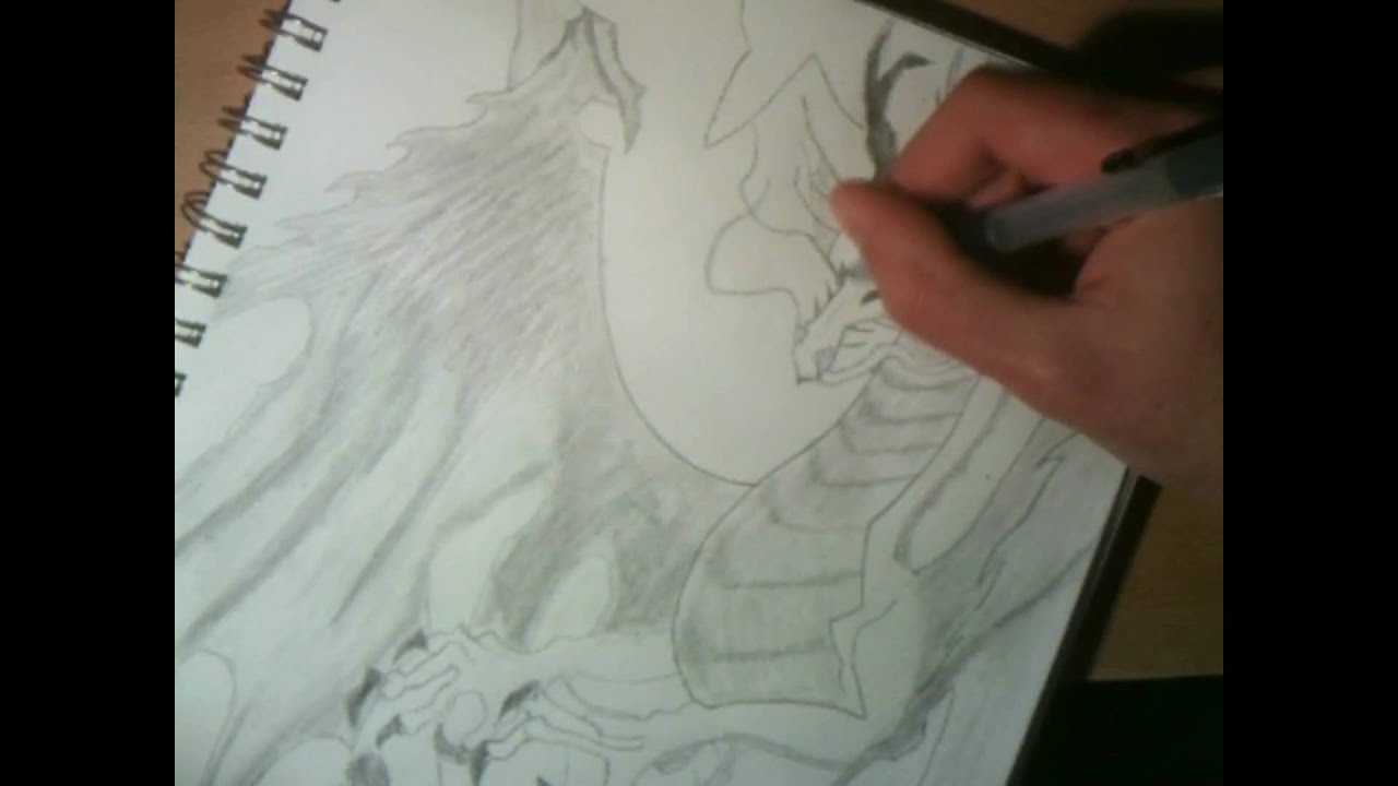 1280x720 Dragon Hand Drawing - Dragon Hand Drawing