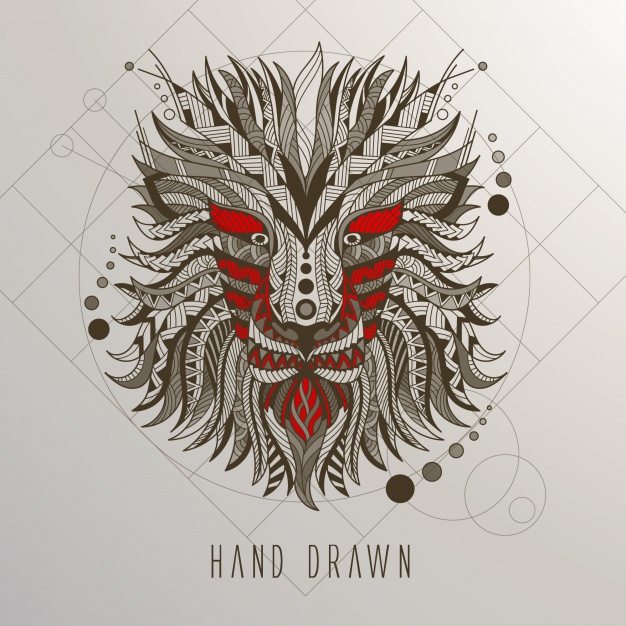 626x626 Hand Drawn Dragon's Head Vector Free Download - Dragon Hand Drawing
