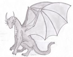 236x184 Best Fantasy Images Drawings, Paintings, Character Illustration - Dragon Hand Drawing