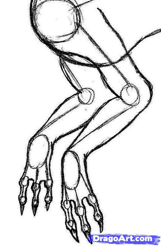 521x795 Draw A Dragon, Step - Dragon Hand Drawing