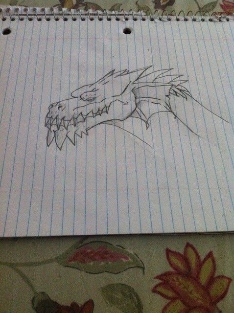 478x640 How To Draw A Realistic Dragon Head - Dragon Head Drawing