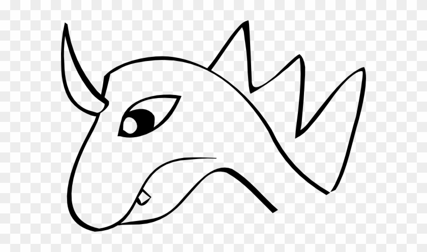 840x496 Dragon Head Clip Art At Bclipart Com Vector Clip Art - Dragon Head Drawing