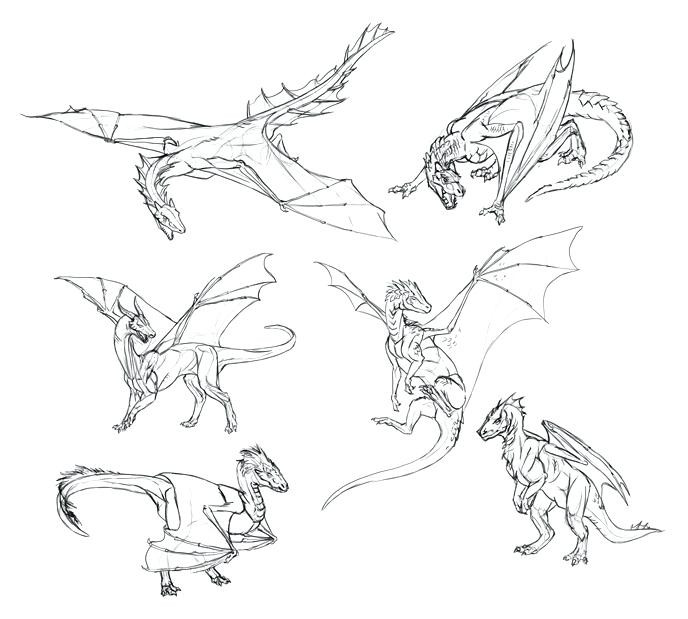 688x619 How To Draw A Dragon Easy Collection Of Easy Drawing A Dragon - Dragon Head Drawing Step By Step