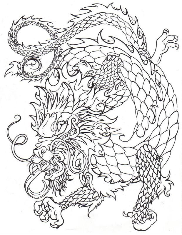 619x799 Chinese Dragon Drawings Chinese Dragon Line - Dragon Line Drawing