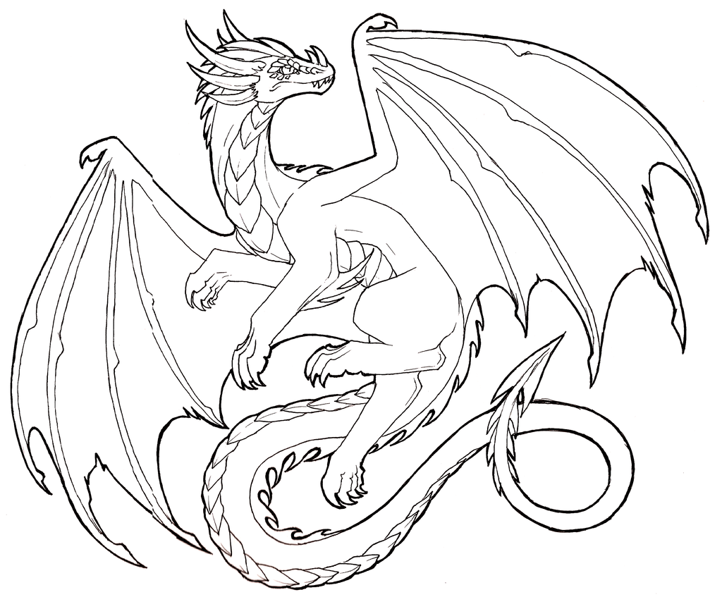 Dragon Outlines For Drawing At PaintingValley Explore Collection 
