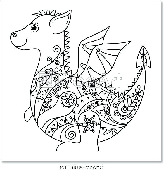 561x581 Dragon Outlines For Drawing At Free Personal Outline Simple - Dragon Outlines For Drawing