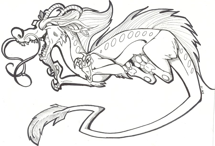 900x612 Gallery Chinese Dragon Outline - Dragon Outlines For Drawing