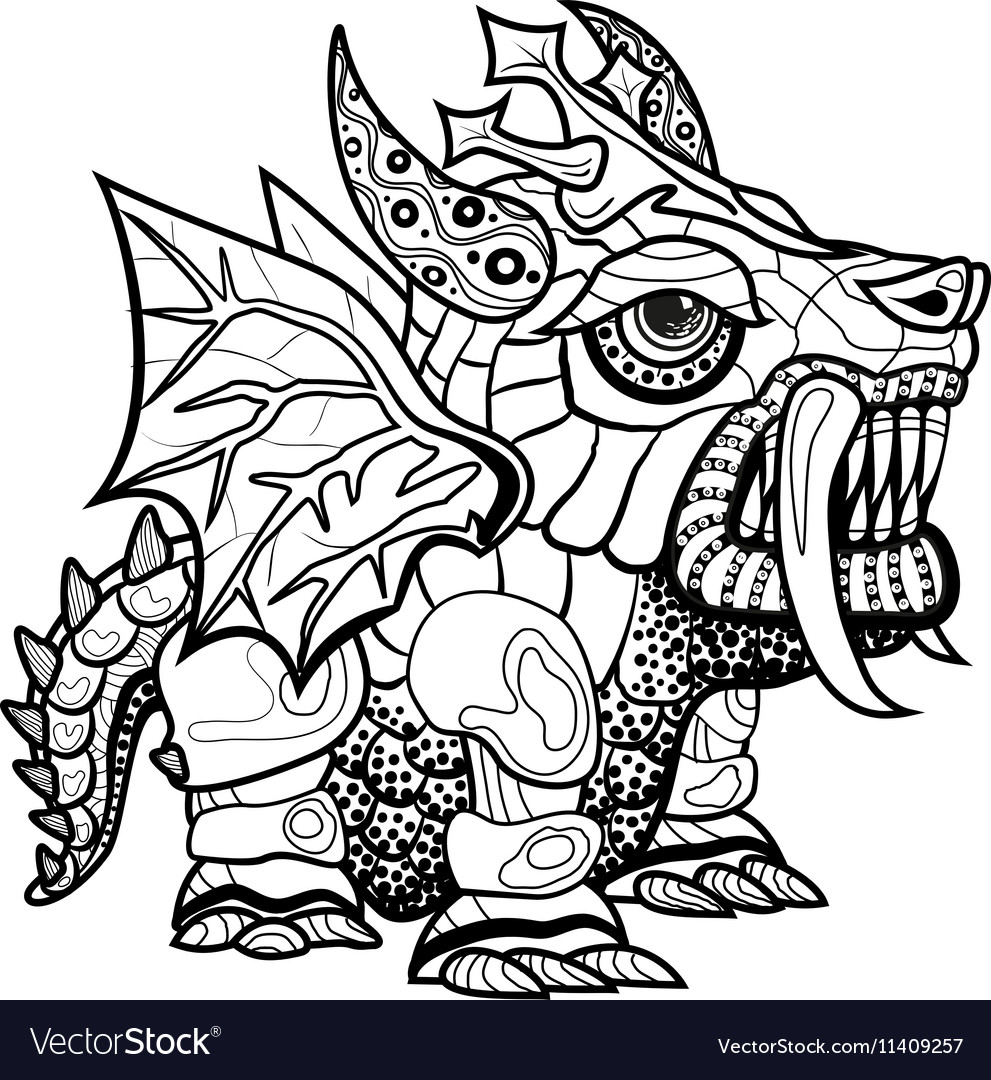 991x1080 Dragon Outline - Dragon Outlines For Drawing