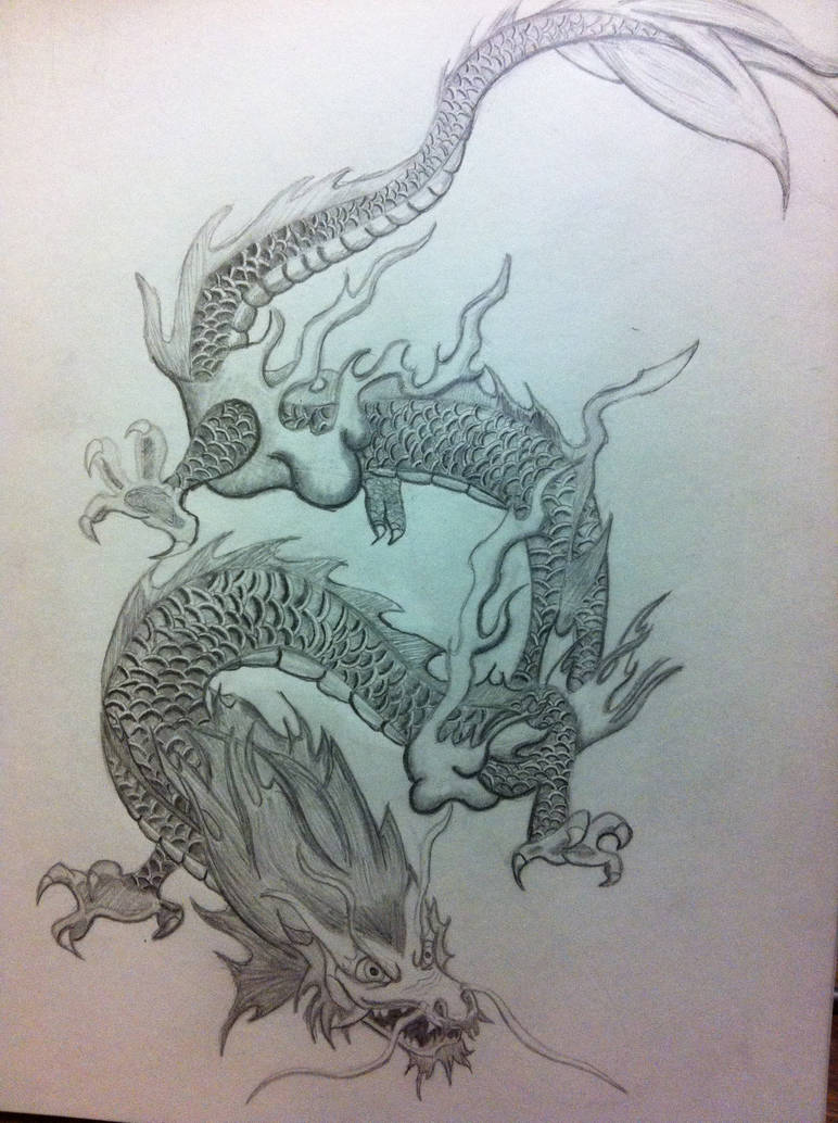 772x1034 Chinese Dragon Pencil Drawing - Dragon Pencil Drawing