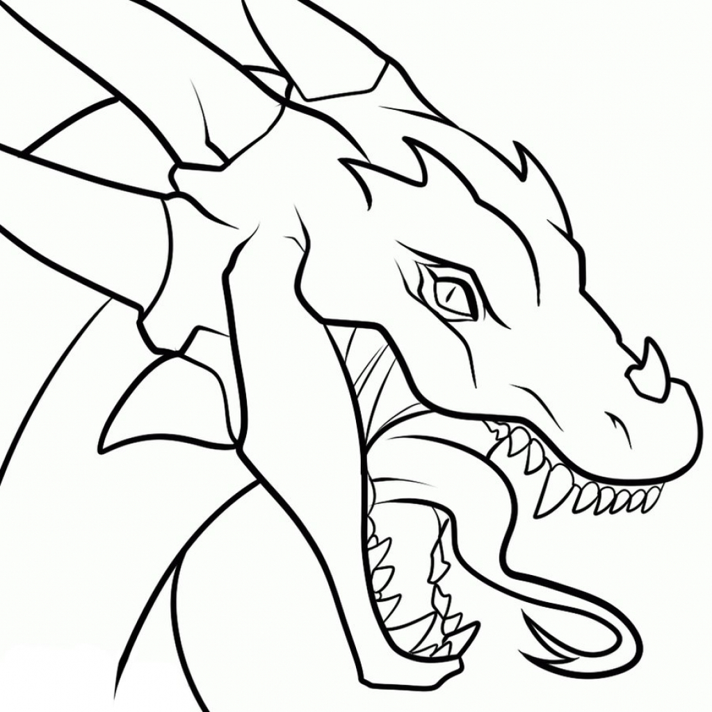1024x1024 easy dragon drawing dragons drawings how to attachment - Dragon Pics Drawing