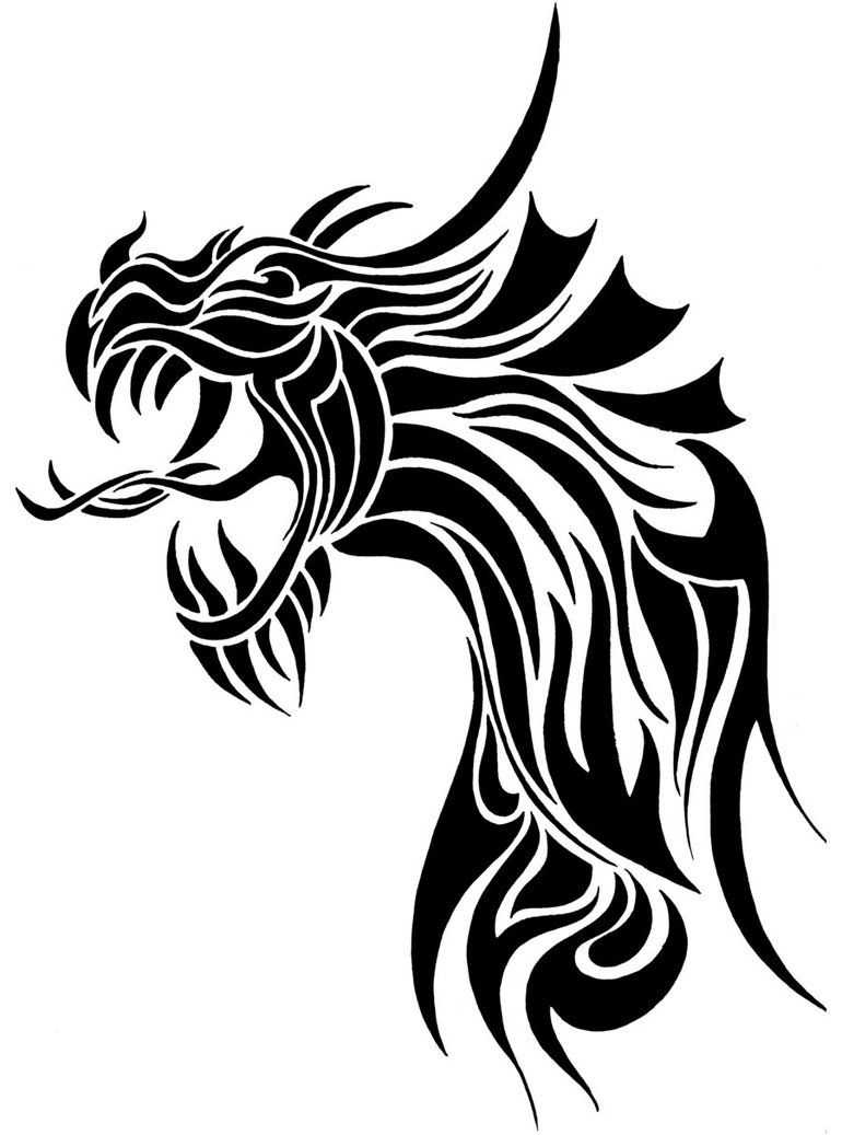 770x1037 Designs Tribal Dragon Tattoos Designs Tribal Dragon Tattoos Idea - Dragon Tattoo Drawing