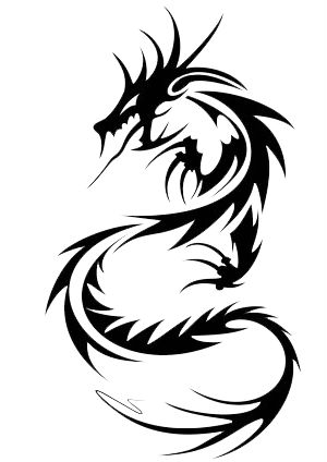 Dragon Tattoo Drawing at PaintingValley.com | Explore collection of ...