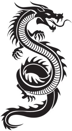 236x427 Dragon Tattoo Stencils Crafts Dragon Tattoo Stencil, Tattoos - Dragon Tattoo Drawing