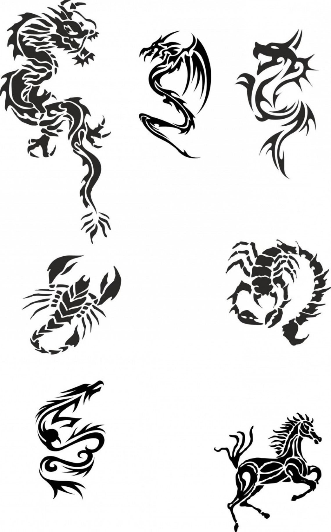 1140x1833 Wolf Tattoo Designs Free Download Idea Images Best Of Tribal - Dragon Tattoo Drawing