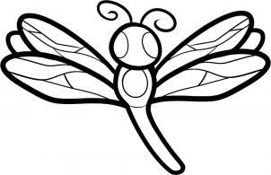 302x195 how to draw how to draw a dragonfly for kids - Dragonfly Drawing