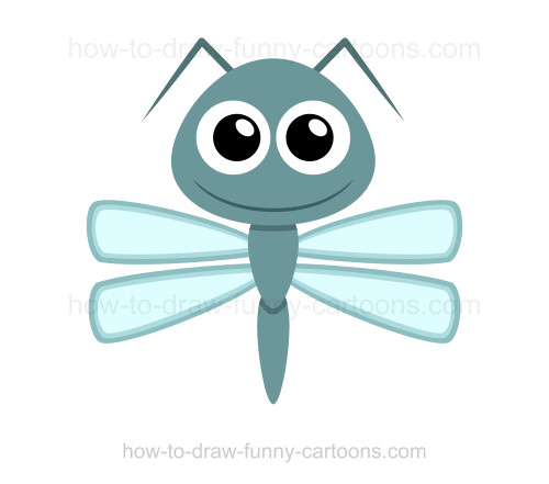 500x441 how to draw a dragonfly - Dragonfly Images Drawings
