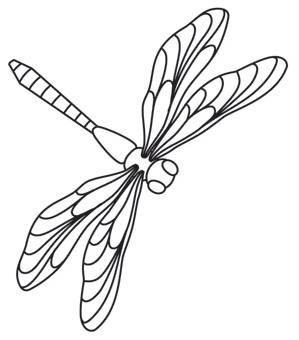 299x340 Dragonflies Urban Threads Unique And Awesome Embroidery Designs - Dragonfly Images Drawings