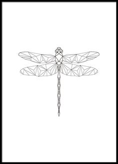 236x327 Best Drawing - Dragonfly Line Drawing