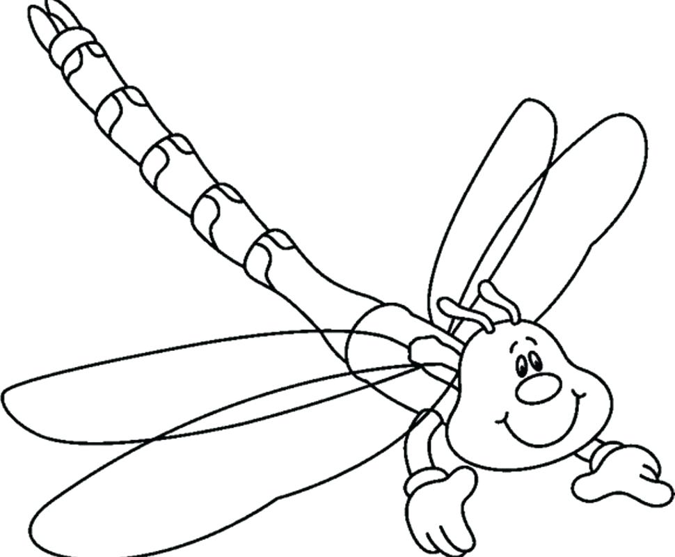 970x800 Dragonfly Outline Drawing - Dragonfly Outline Drawing