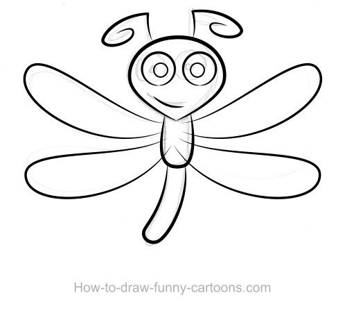 498x445 Dragonfly Drawings - Dragonfly Outline Drawing