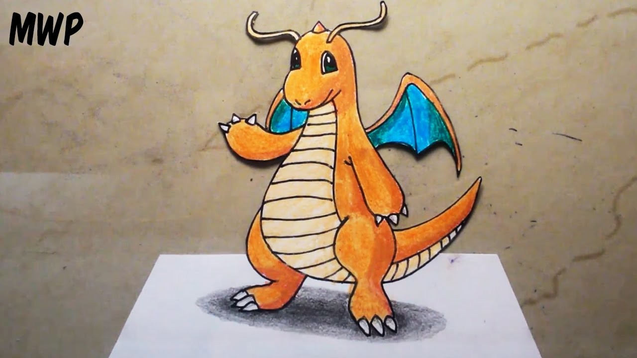 1280x720 how to draw a dragonite pokemon drawing - Dragonite Drawing