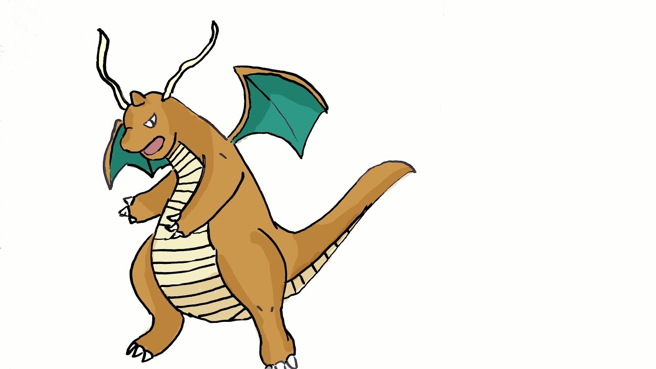 1280x720 how to draw dragonite - Dragonite Drawing