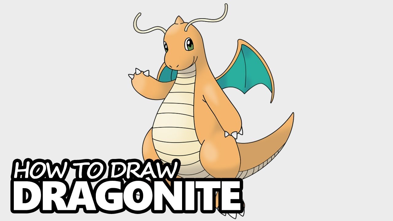 1280x720 how to draw dragonite step - Dragonite Drawing