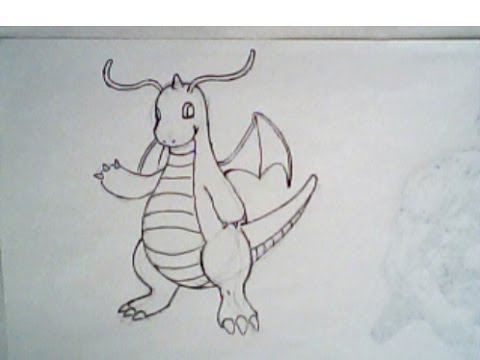 480x360 how to draw dragonite from pokemon - Dragonite Drawing