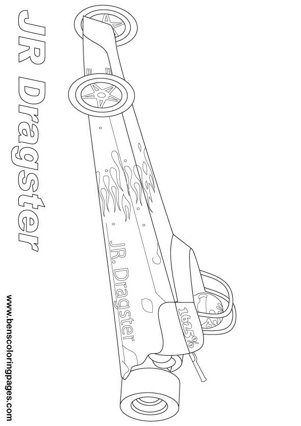 595x842 drag racing - Dragster Drawing