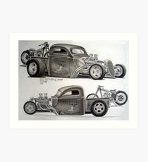 210x230 dragster drawing wall art redbubble - Dragster Drawing