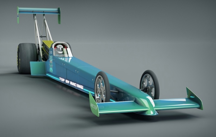 728x461 record beating electric dragster reaches over mph - Dragster Drawing