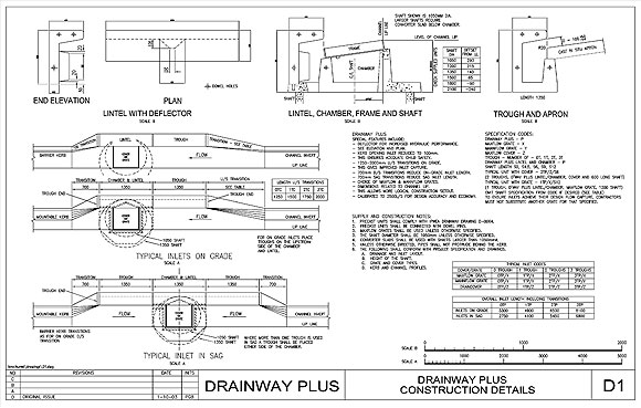 580x369 drainage design - Drain Drawing