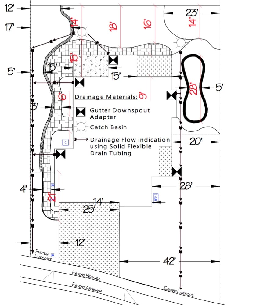 862x1000 drainage drawing - Drain Drawing