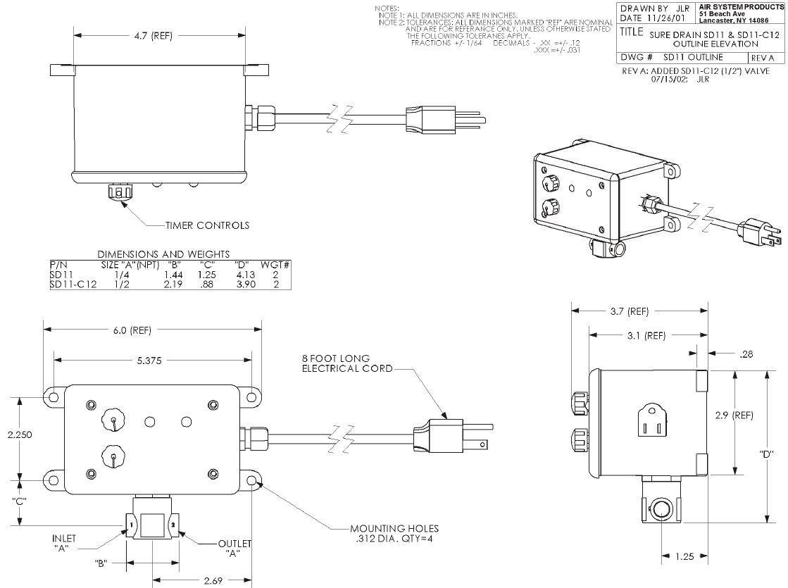 1119x835 sure drain npt drain valve - Drain Drawing