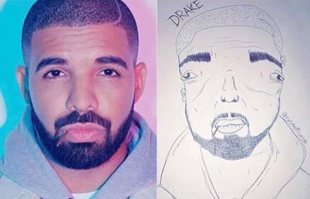 624x400 hilarious just imagine this drawing of drake - Drake Drawing