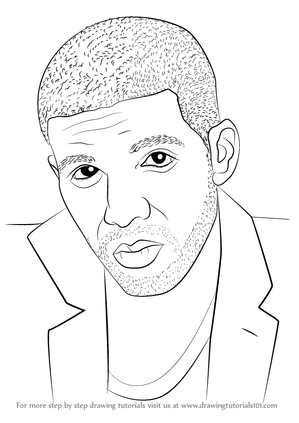 596x842 Learn How To Draw Drake - Drake Drawing